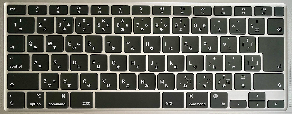 MacBook Airのキー配置