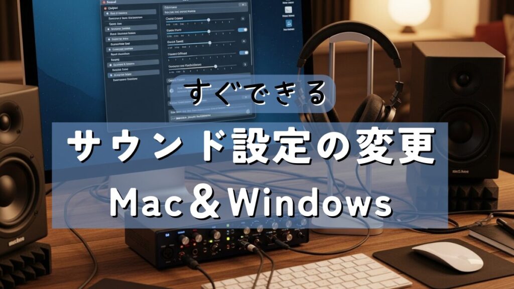 【サウンド設定】Windows・Mac｜入出力の変更方法_アイキャッチ
