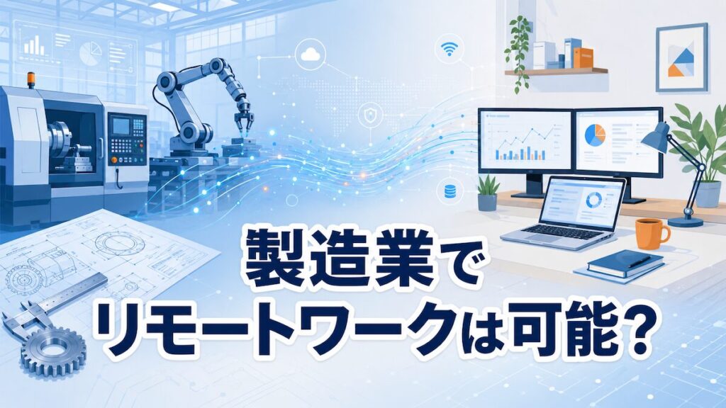 製造業でリモートワーク（テレワーク）は可能か？⇒職種による_アイキャッチ